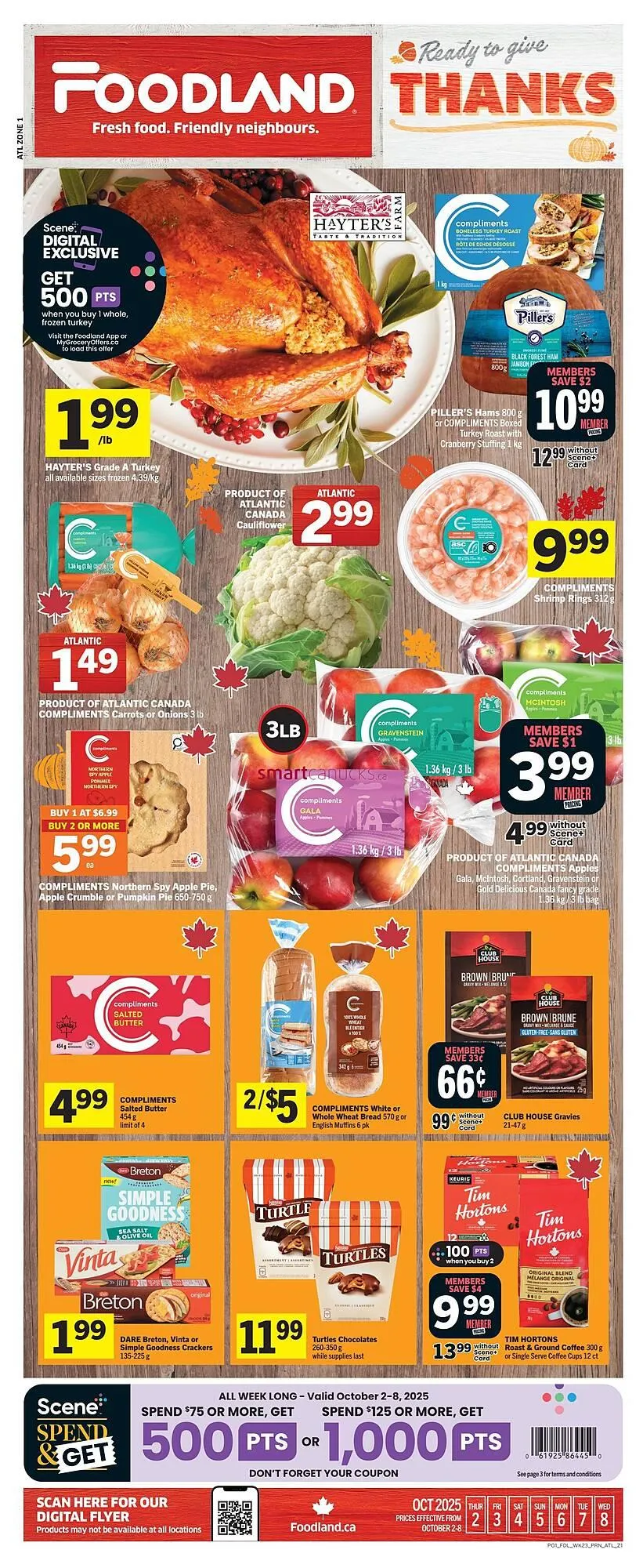 Foodland flyer from October 2 to October 8 2025 - flyer page 1