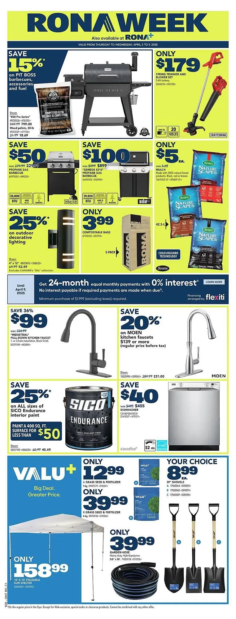 RONA flyer from April 3 to April 17 2025 - flyer page 1