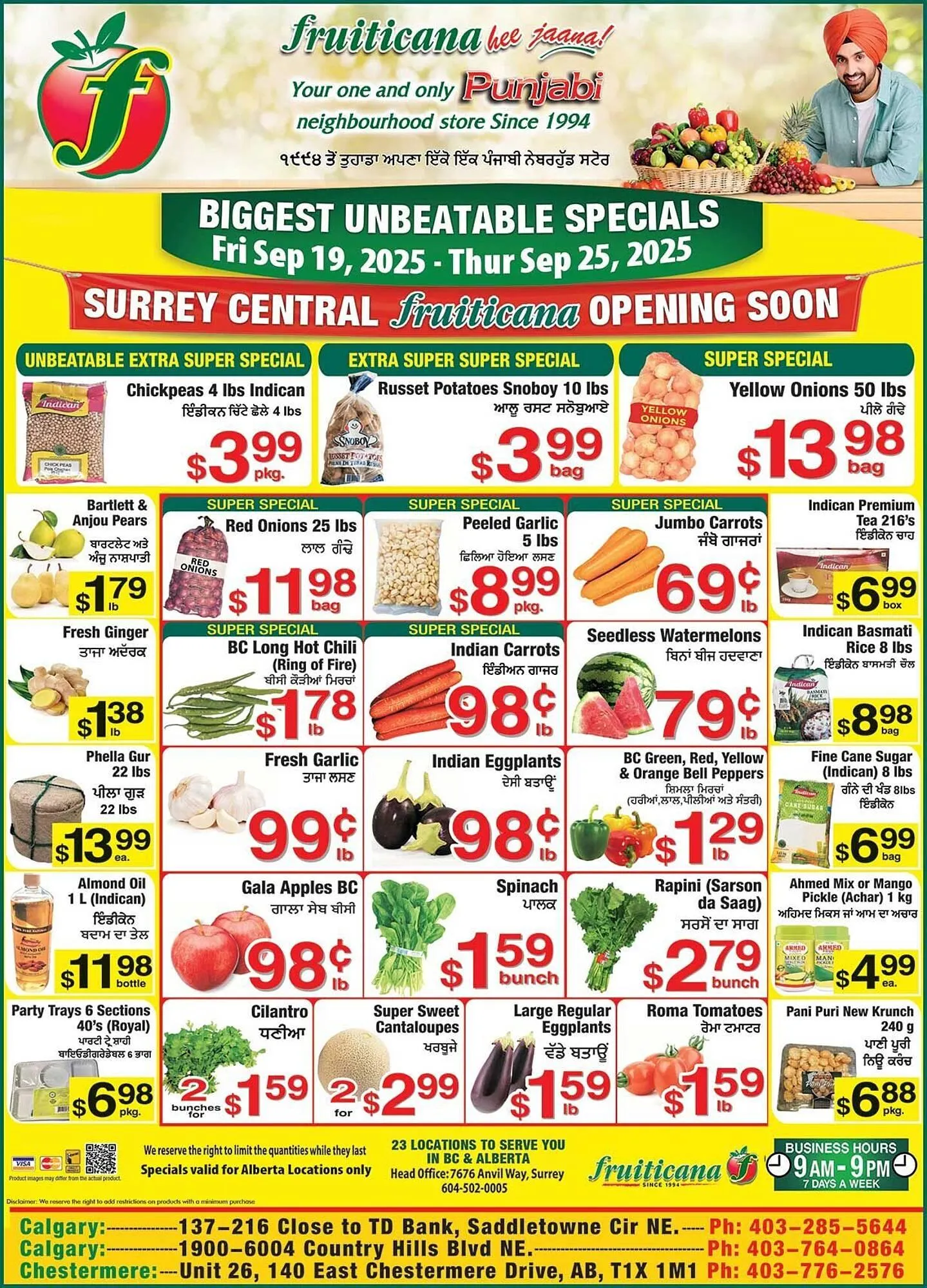 Fruiticana flyer from September 19 to September 26 2025 - flyer page 1