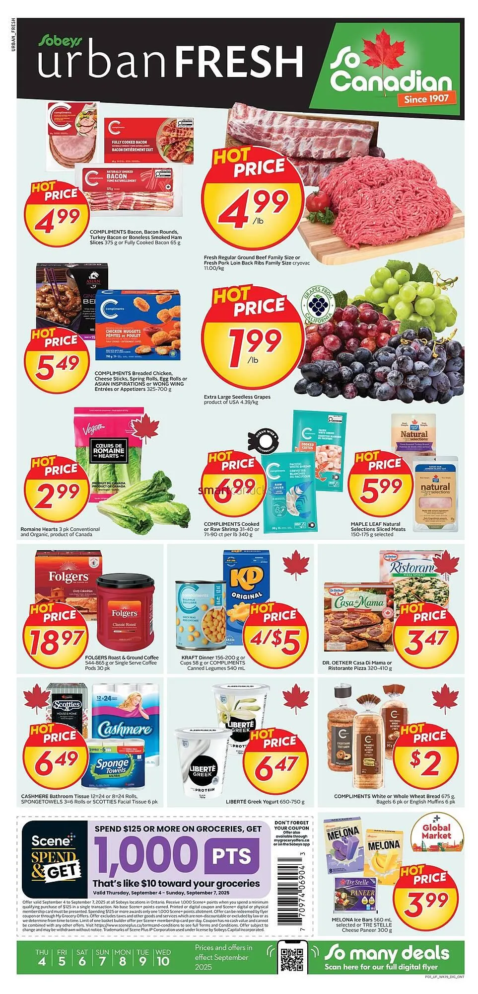 Sobeys flyer from September 5 to September 11 2025 - flyer page 1