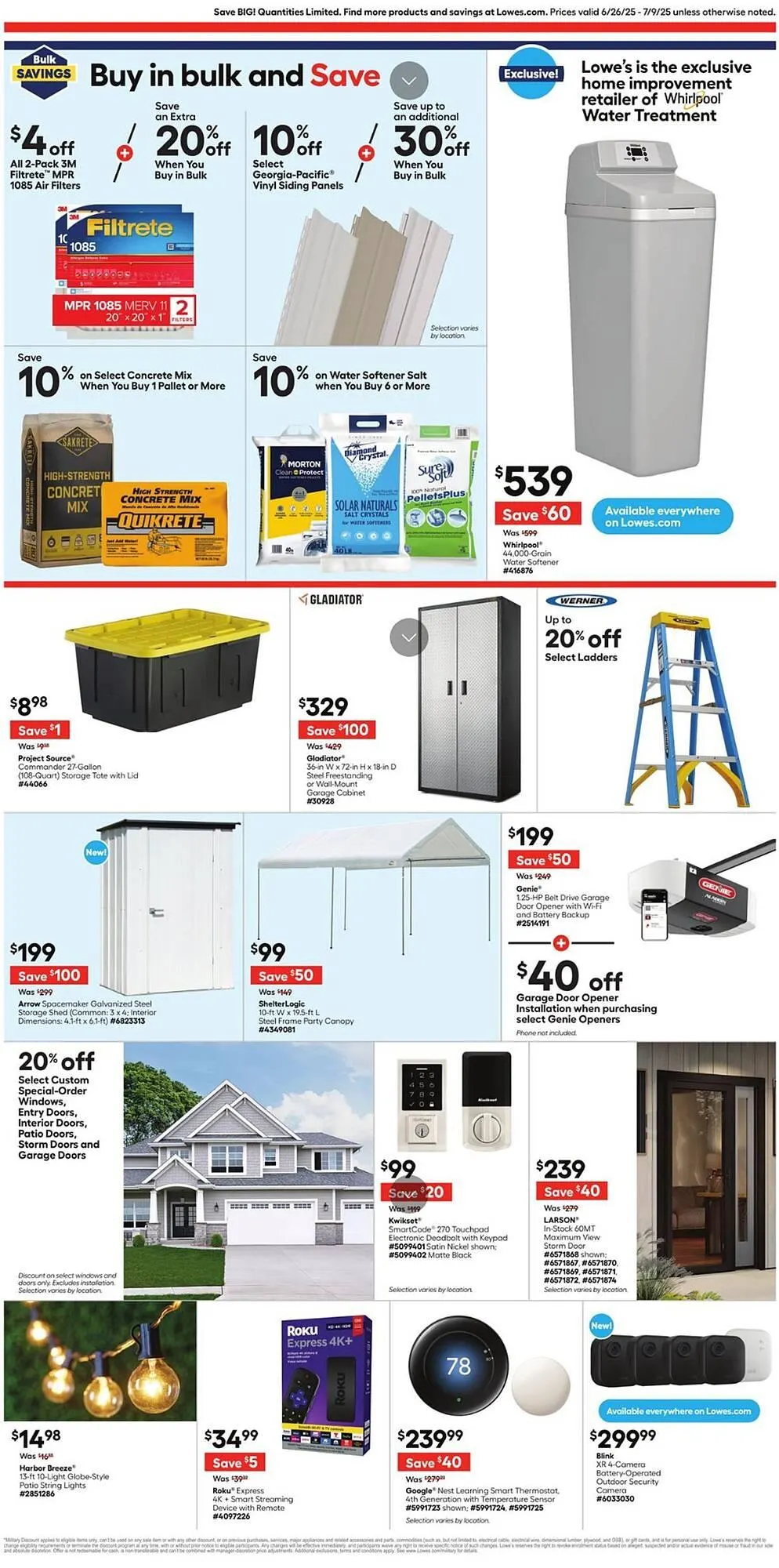 Lowe's flyer from June 26 to July 9 2025 - flyer page 5