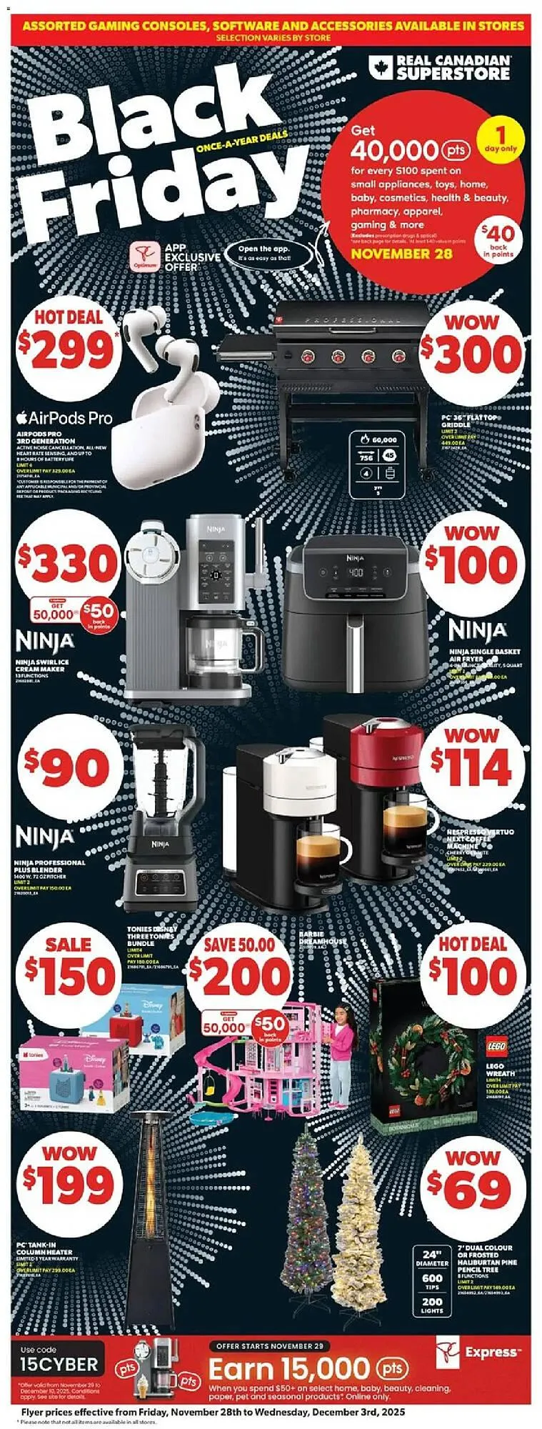 Real Canadian Superstore flyer from November 28 to December 3 2025 - flyer page 1
