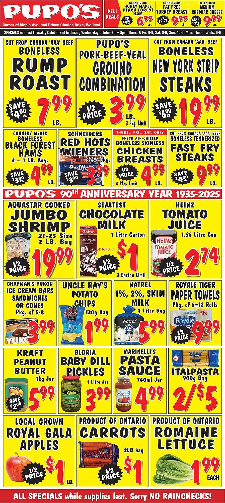 Pupo's Food Market flyer from October 2 to October 8 2025 - flyer page 1