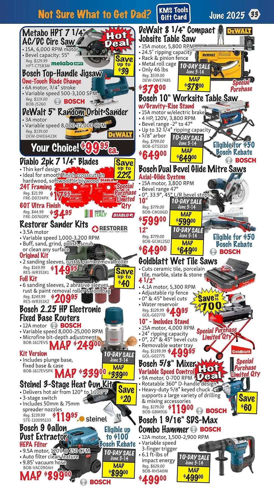 KMS Tools flyer from June 1 to June 30 2025 - flyer page 33