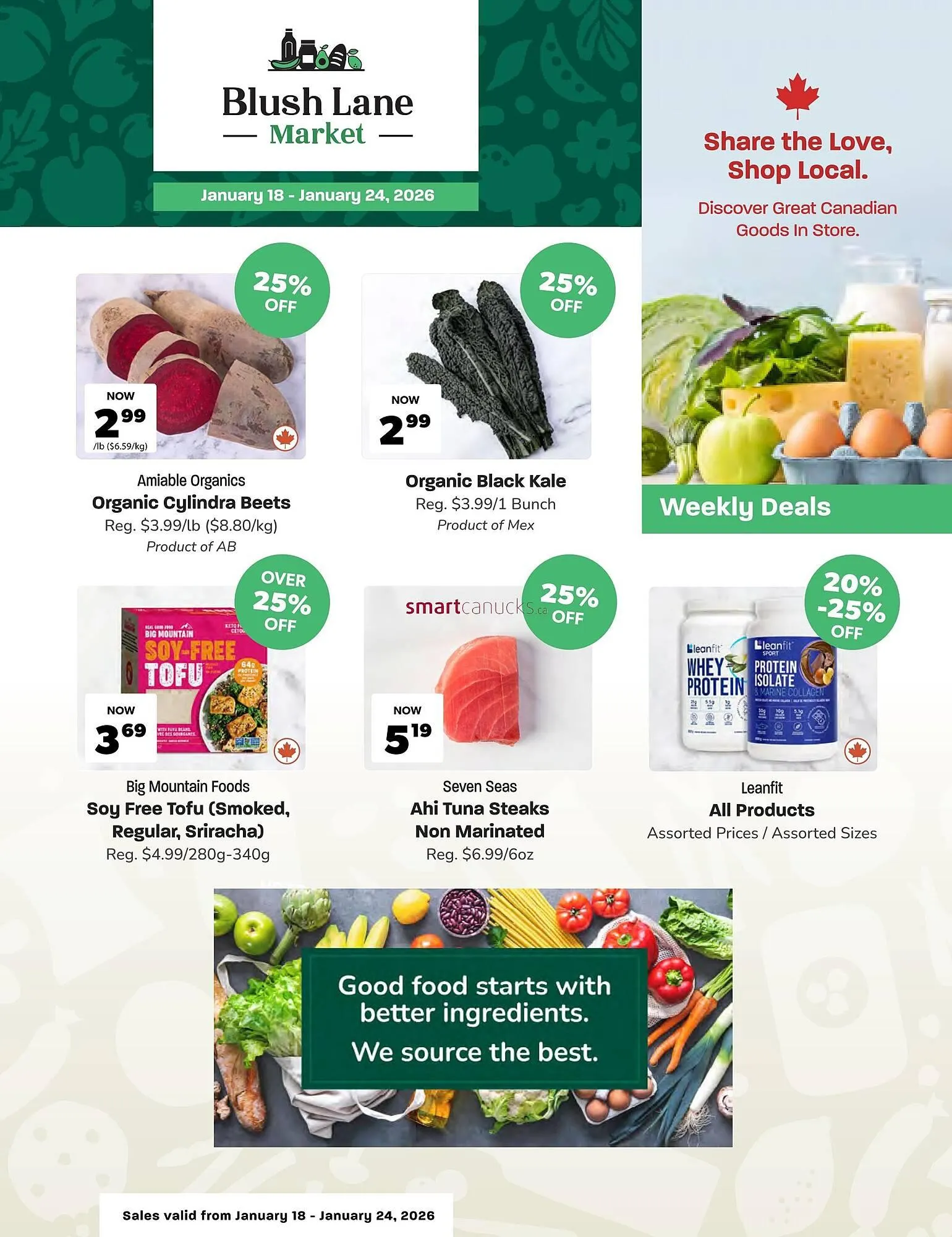 Blush Lane Organics flyer - 1