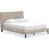 Cielden Upholstered Bed - Soft Gray
