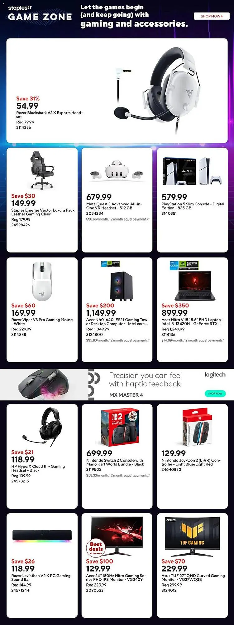 Staples flyer from March 6 to March 13 2026 - flyer page 1