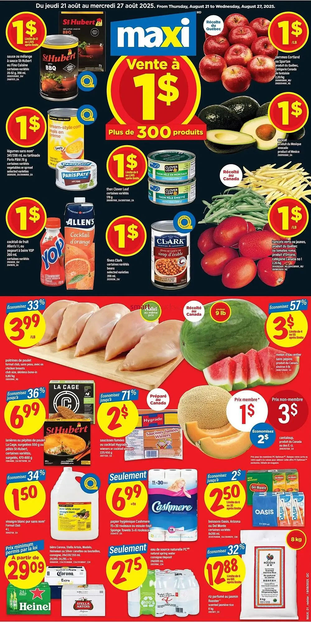 Maxi flyer from August 21 to August 27 2025 - flyer page 1