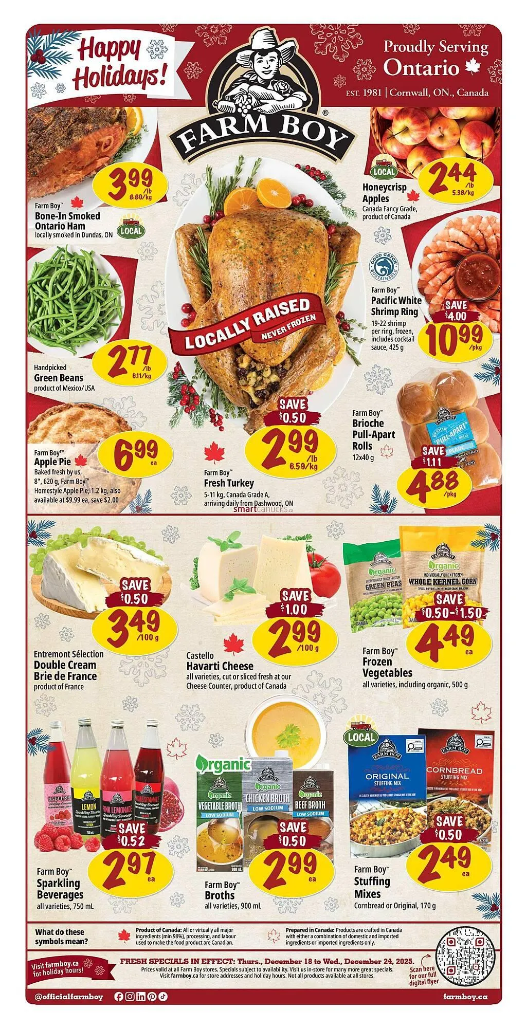 Farm Boy flyer from December 18 to December 24 2025 - flyer page 1