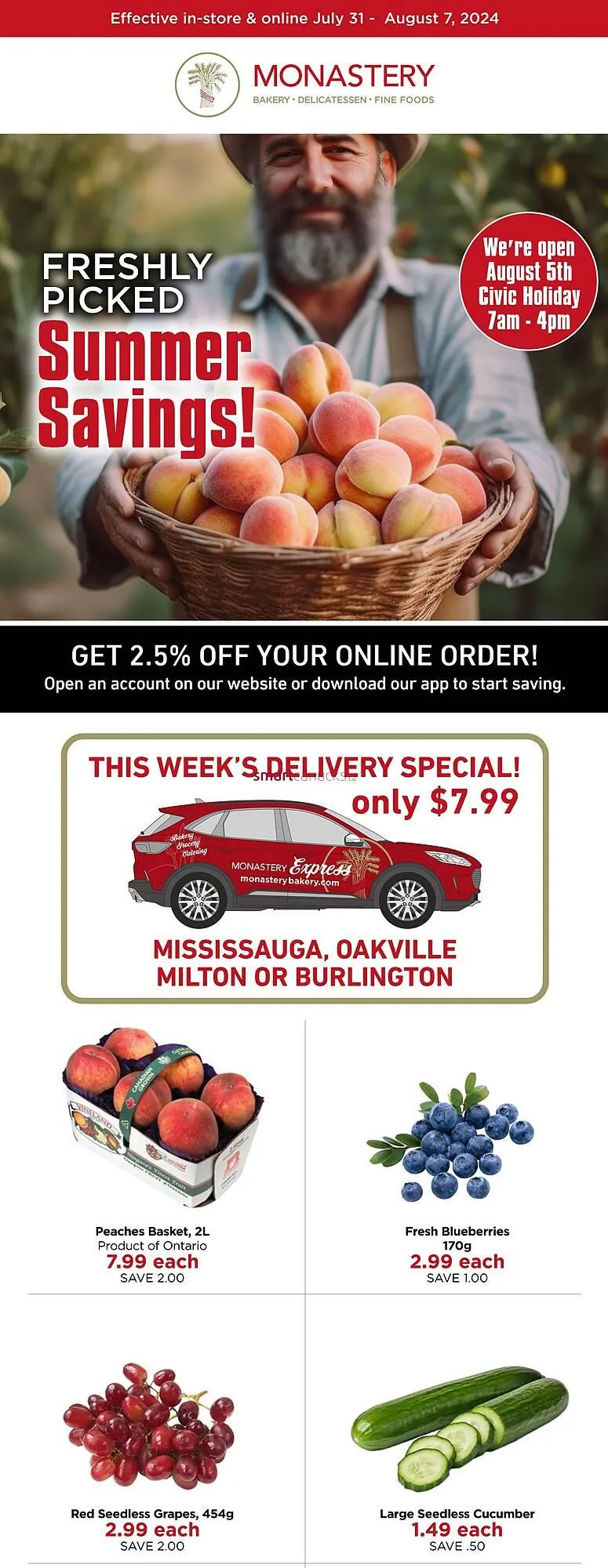 Monastery Bakery flyer - 1