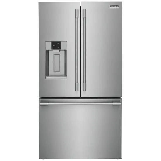 Frigidaire Professional PRFS2883AF French Door Refrigerator, 36 inch Width, ENERGY STAR Certified, 27.8 cu. ft. Capacity, Stainless Steel colour Freezer Located Ice Dispenser filter