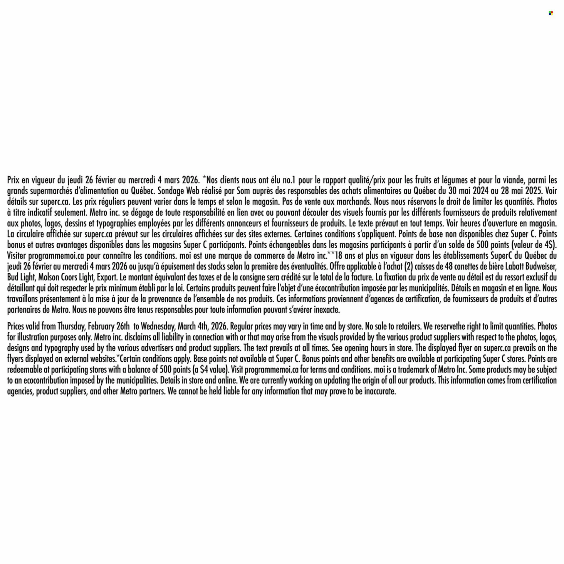 Super C flyer from February 26 to March 4 2026 - flyer page 18