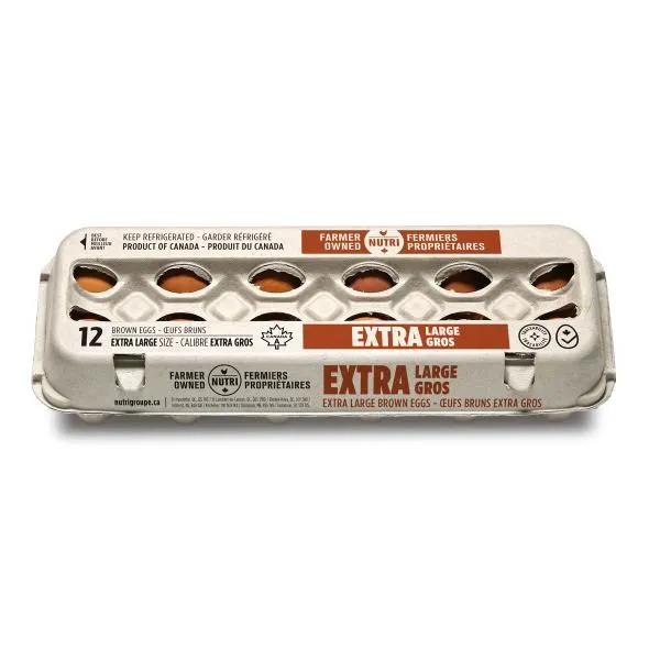 Nutri Extra Large Brown Eggs 12pcs