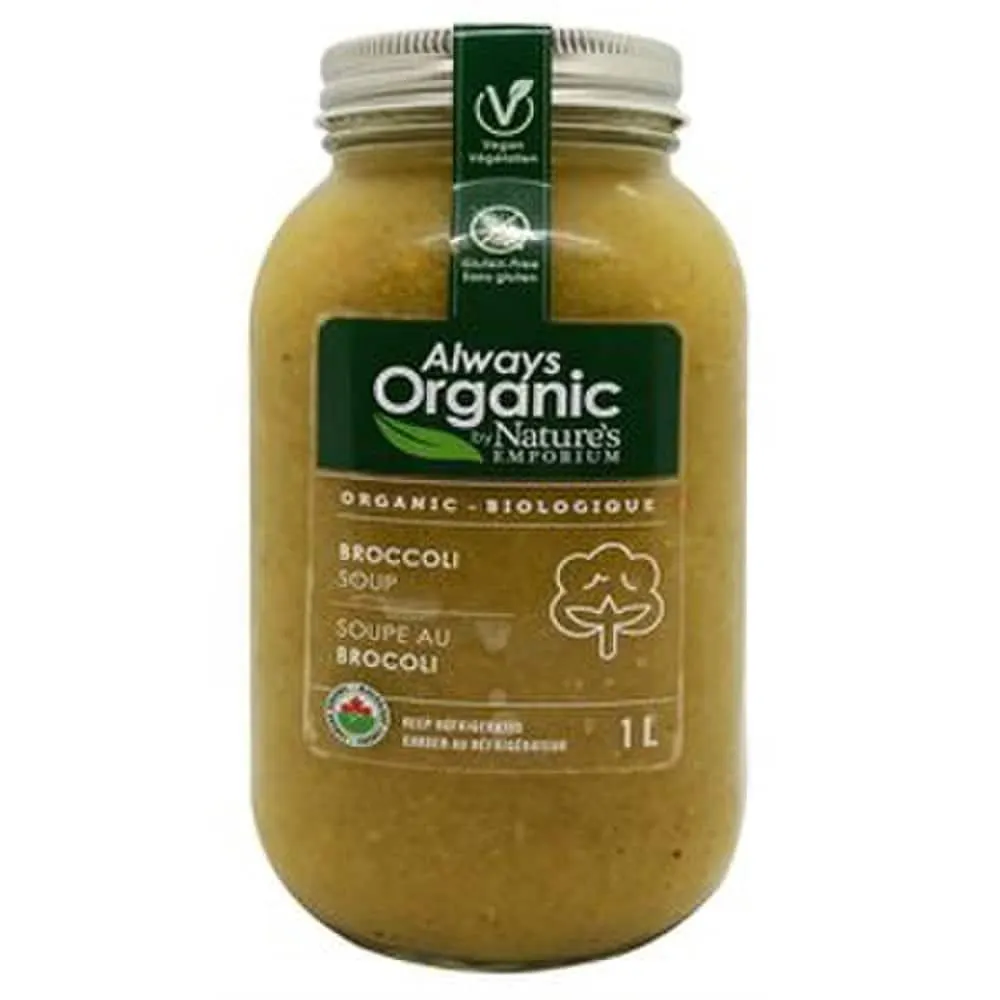 Always Organic Soup Broccoli Cheese Org 1L