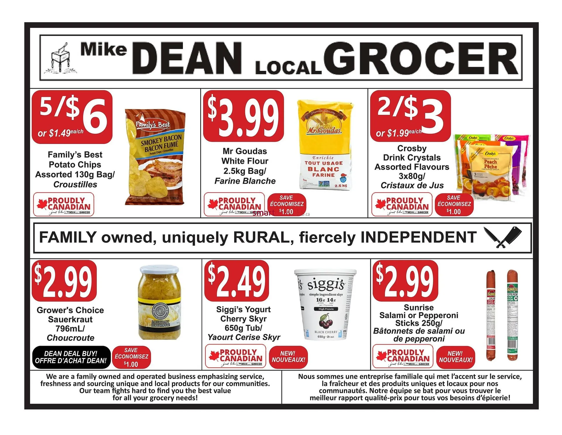 Mike Deans Super Food flyer - 1