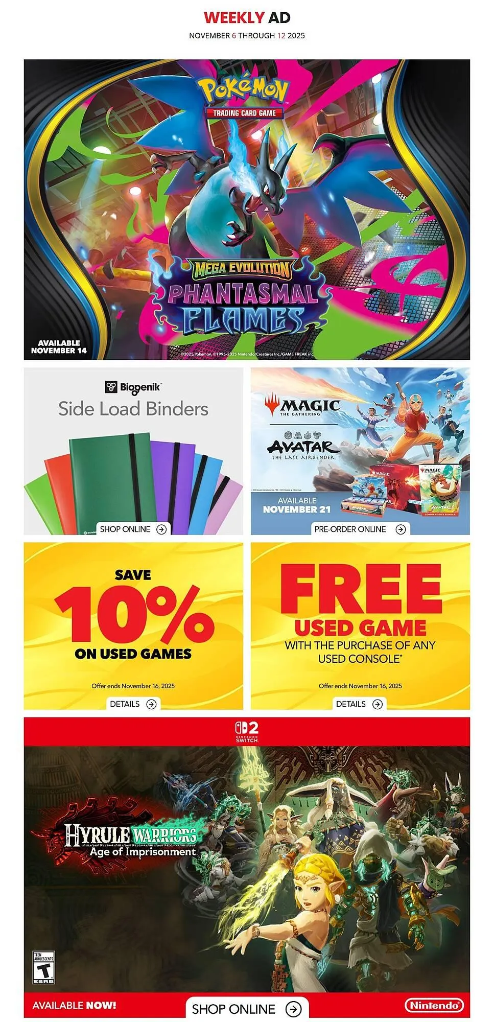 EB Games flyer from November 6 to November 12 2025 - flyer page 1