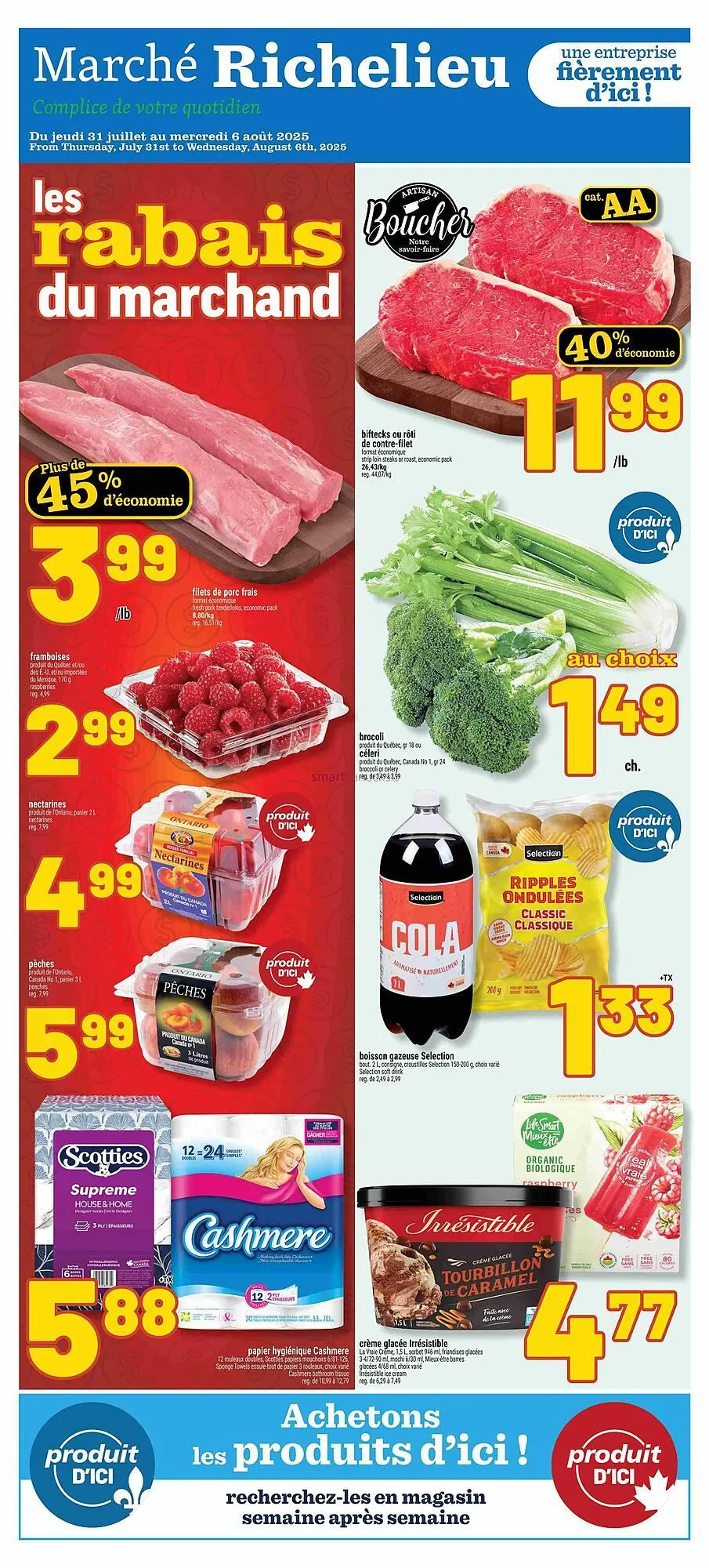 Marché Richelieu flyer from July 31 to August 6 2025 - flyer page 1