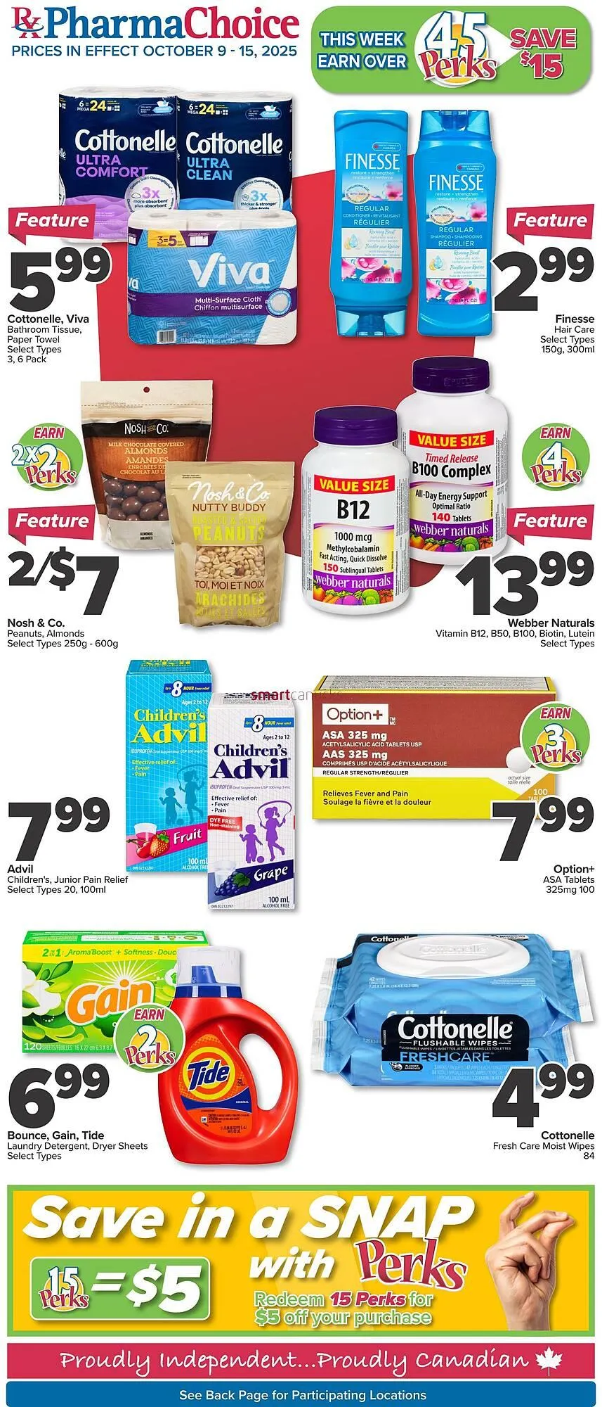 PharmaChoice flyer from October 9 to October 15 2025 - flyer page 1