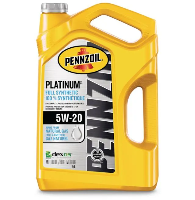 Pennzoil Platinum 5W20 Synthetic Engine/Motor Oil, 5-L