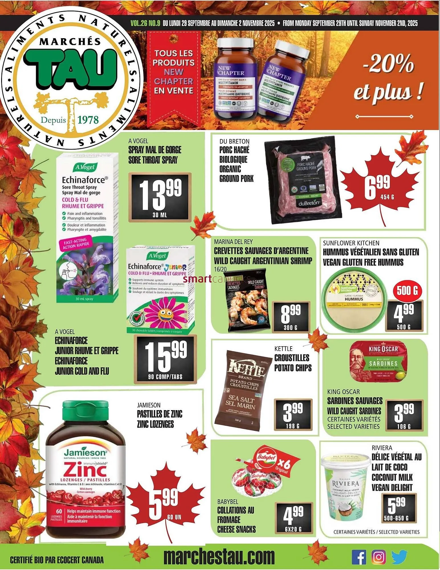 Marches Tau flyer from October 1 to October 7 2025 - flyer page 1