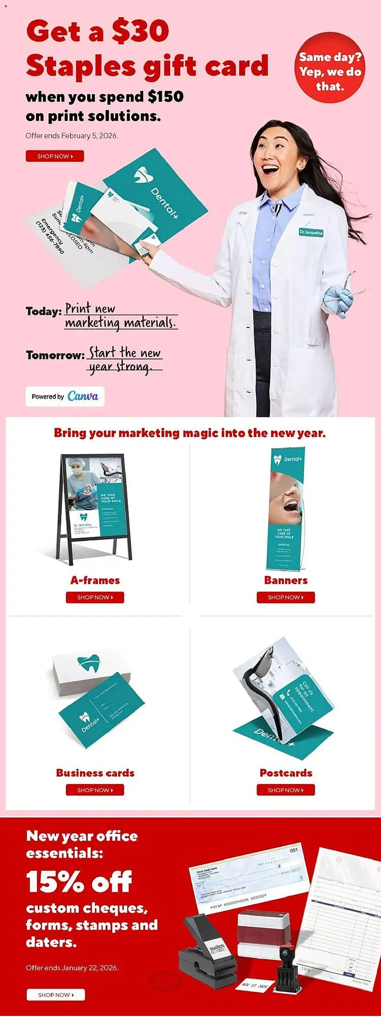 Staples flyer from January 9 to January 16 2026 - flyer page 8