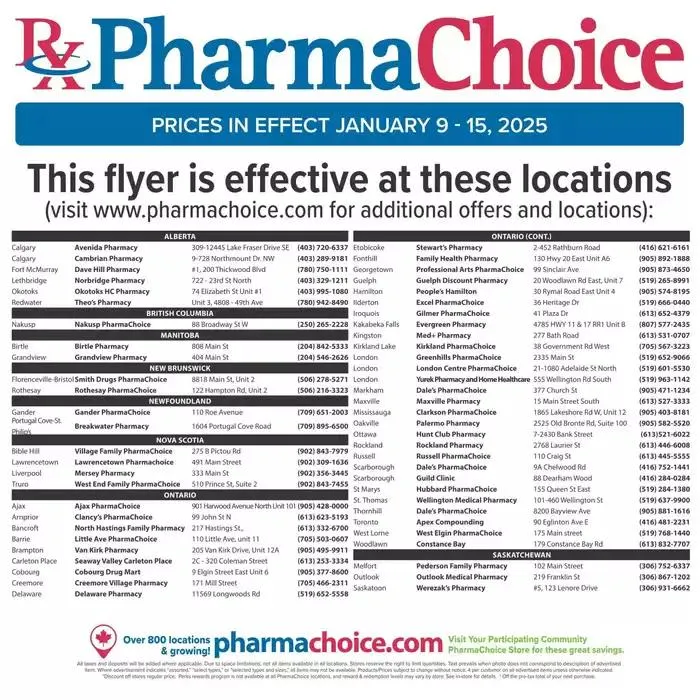 PharmaChoice Weekly ad from January 9 to January 15 2025 - flyer page 5