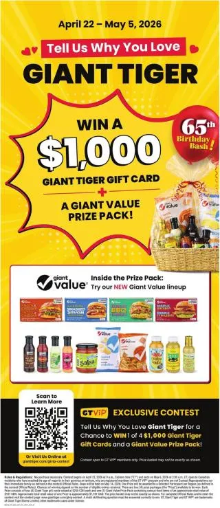 Giant Tiger Flyer from April 22 to April 28 2026 - flyer page 7