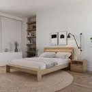 Mobilier de chambre à coucher avec éclairage intégré - Grand lit