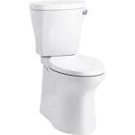 Betello Comfort Height 2-Piece Elongated 4.8 LPF Toilet with Skirted Trapway in White