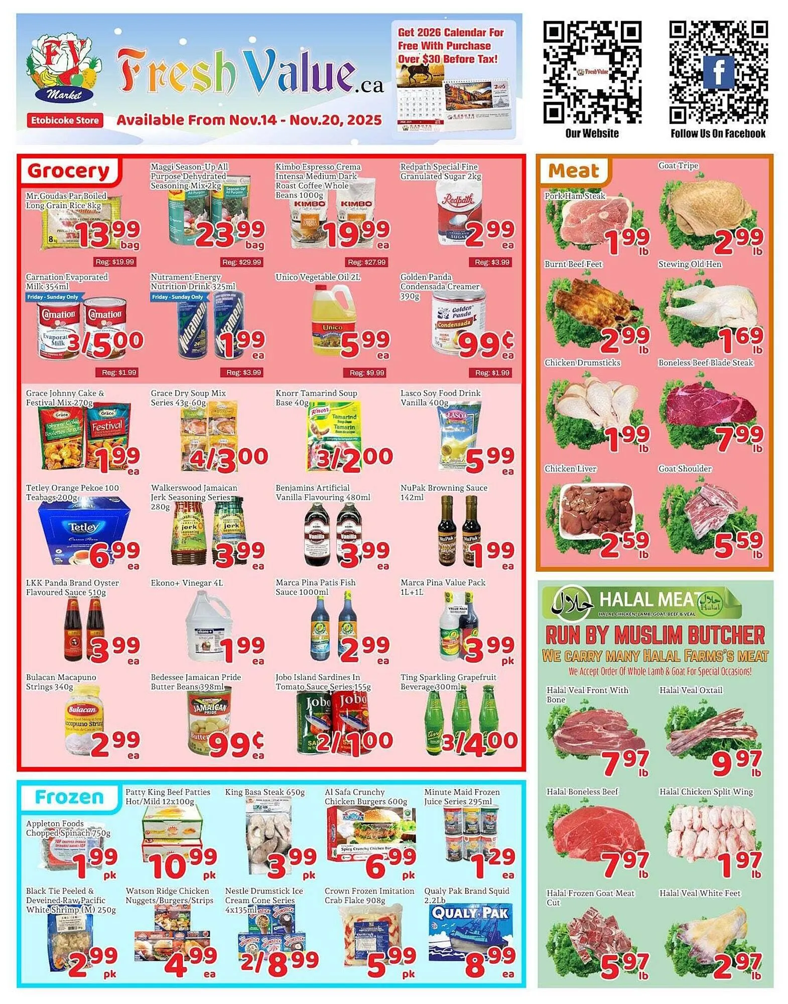 Fresh Value flyer from November 14 to November 21 2025 - flyer page 1