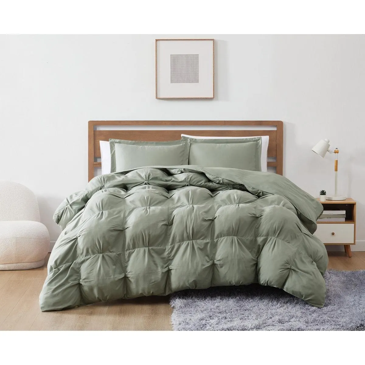 Truly Soft Cloud Puffer Comforter Set – Overfilled, Soft Microfiber