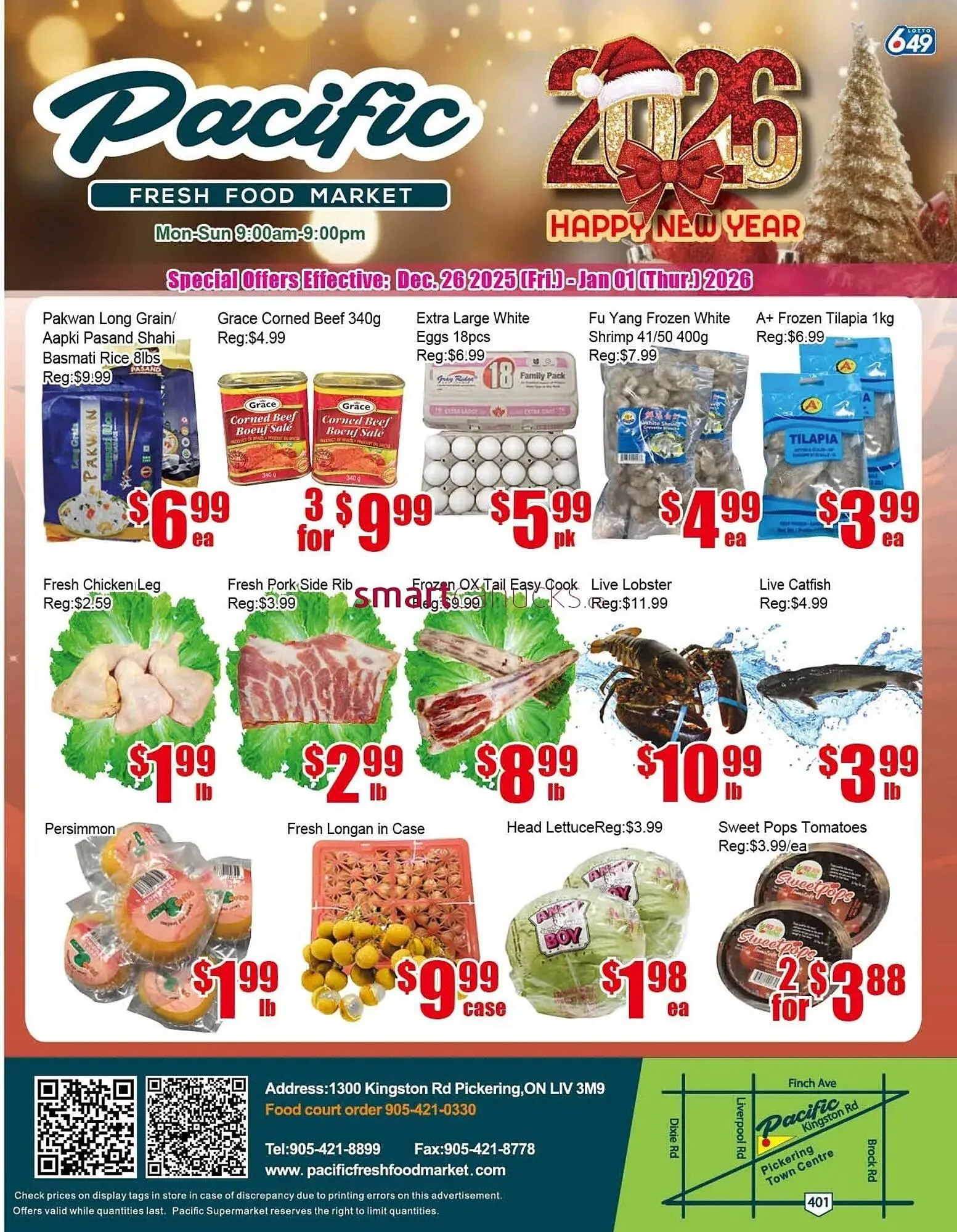 New Pacific Supermarket flyer from December 26 to January 1 2026 - flyer page 1