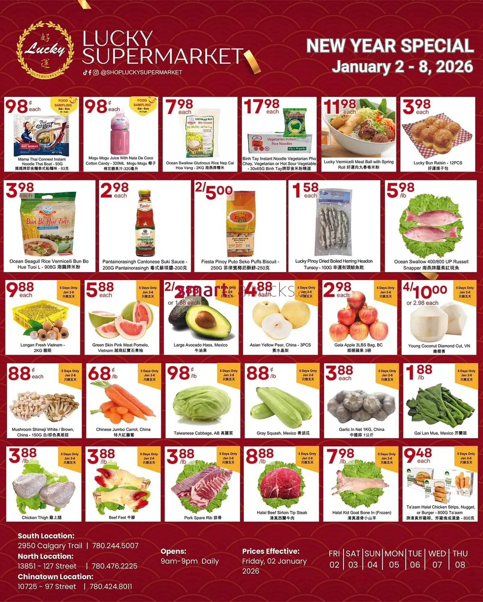 Lucky Supermarket flyer from January 2 to January 8 2026 - flyer page 1