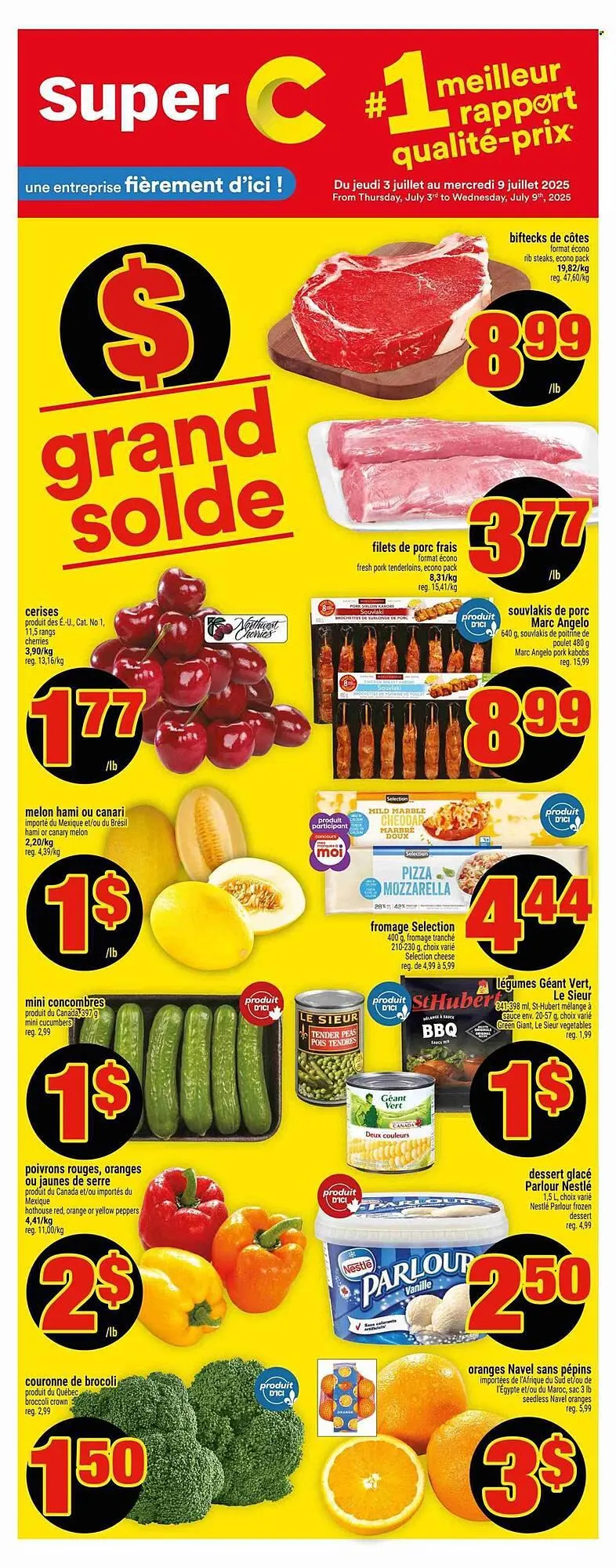 Super C flyer from July 3 to July 9 2025 - flyer page 1