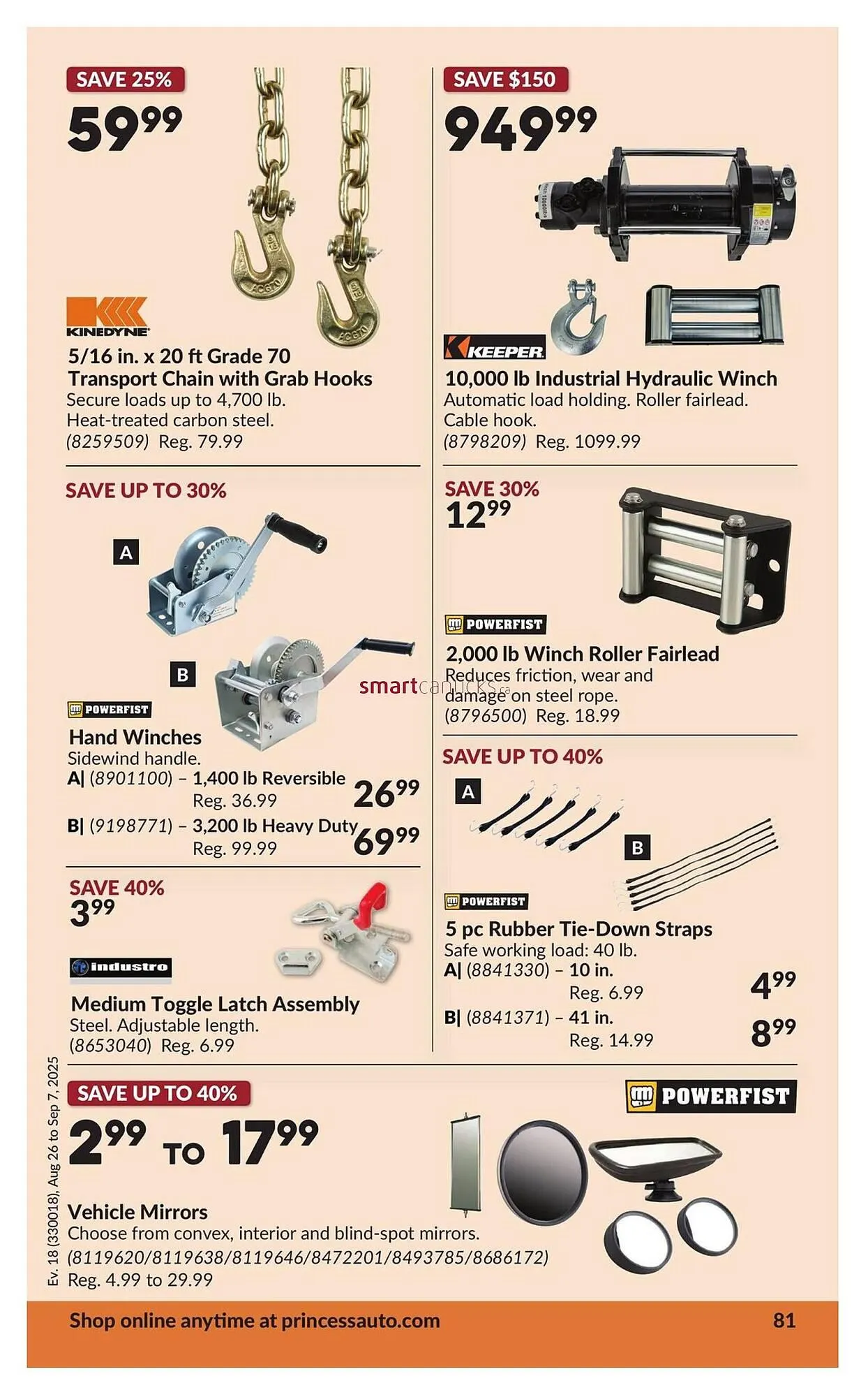 Princess Auto flyer from August 26 to September 7 2025 - flyer page 87