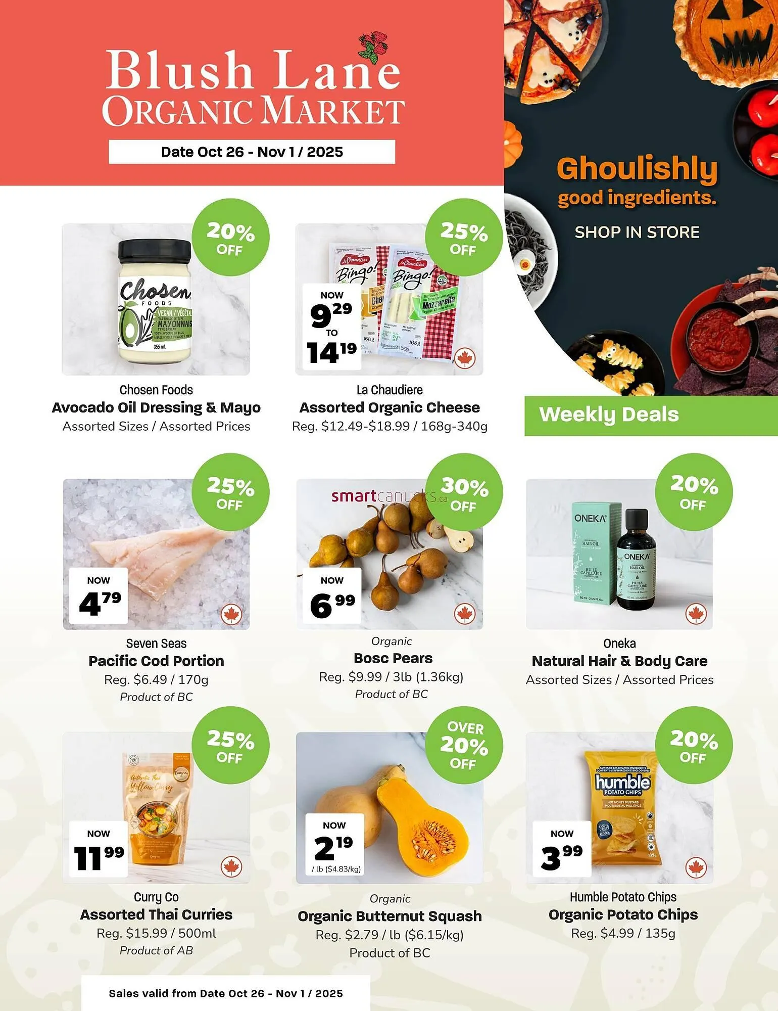 Blush Lane Organics flyer - 1