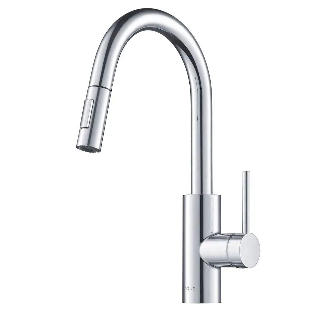 MateoSingle Lever Pull Down Kitchen Faucet Chrome