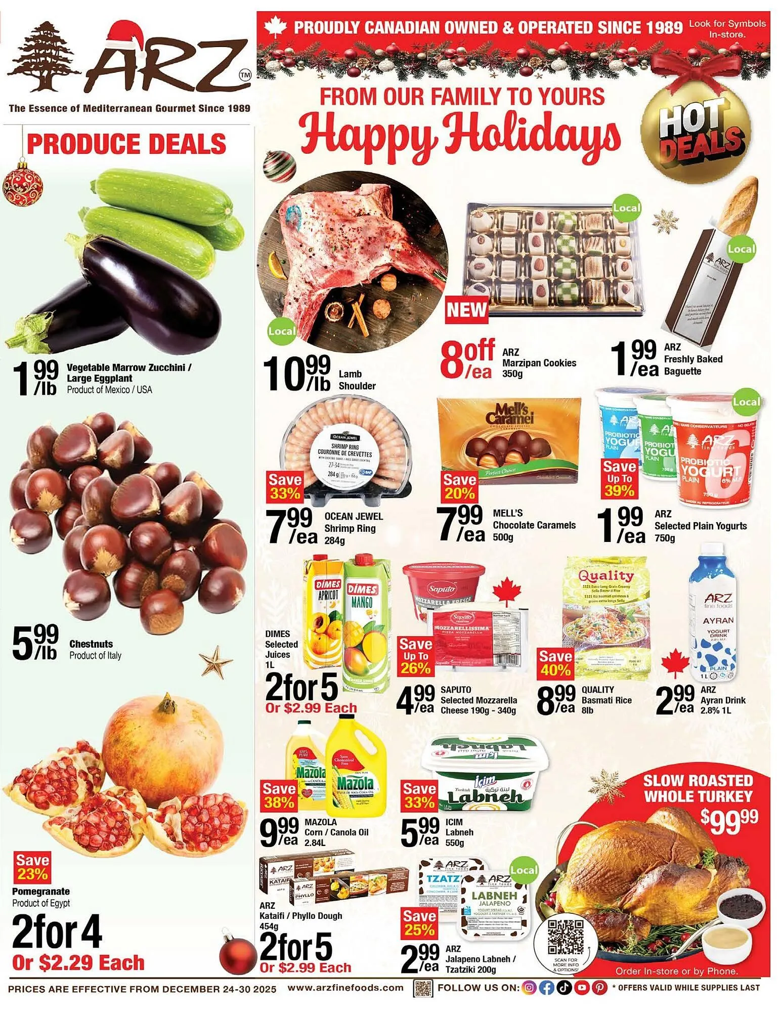Arz Fine Foods flyer from December 24 to December 30 2025 - flyer page 1