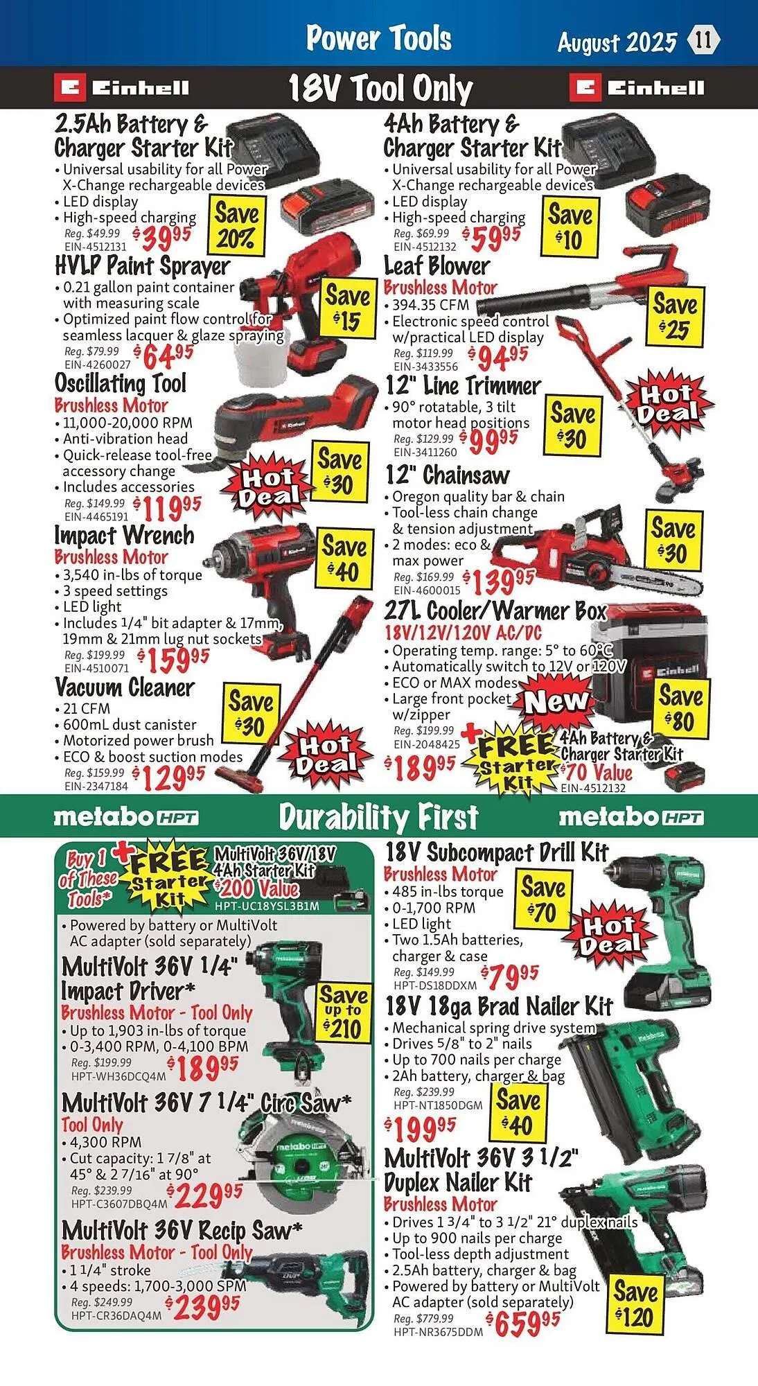 KMS Tools flyer from August 1 to August 8 2025 - flyer page 11