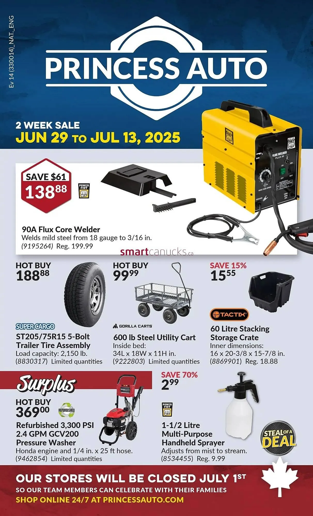 Princess Auto flyer from July 3 to July 9 2025 - flyer page 1