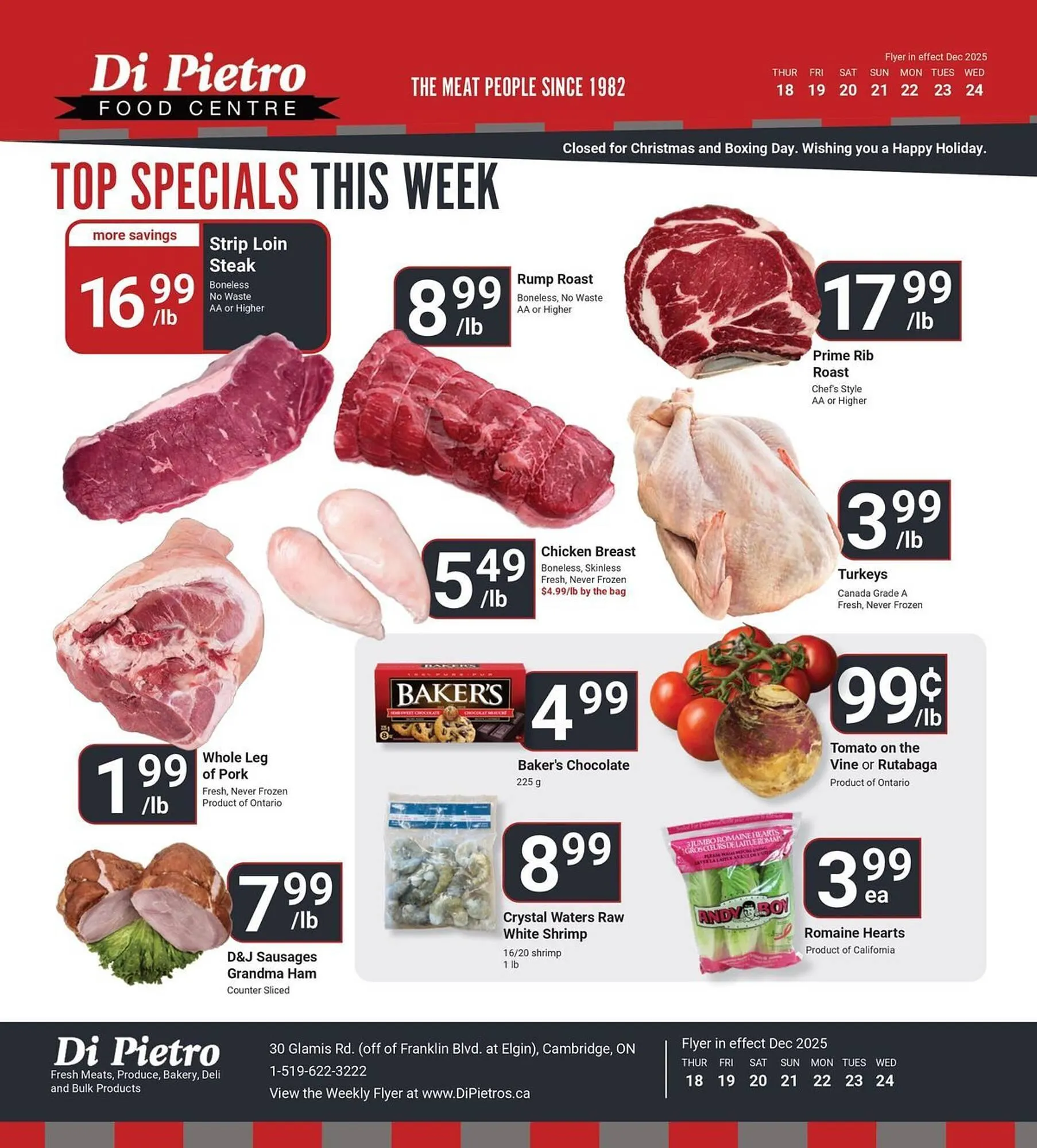 Di Pietro flyer from December 18 to December 24 2025 - flyer page 1