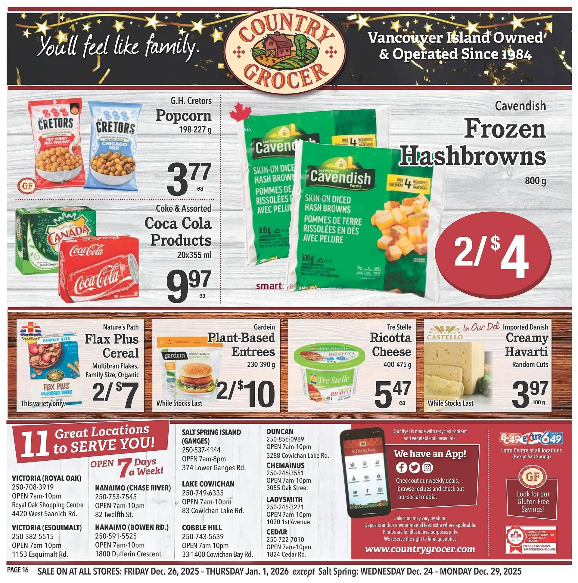 Country Grocer flyer from December 26 to January 1 2026 - flyer page 16