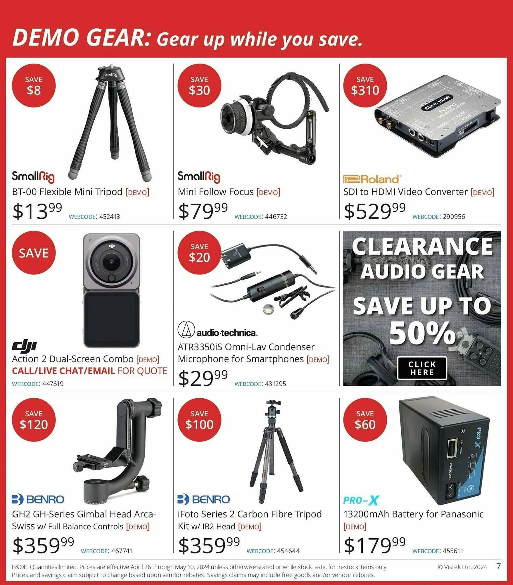 Vistek flyer from April 26 to May 3 2024 - flyer page 7