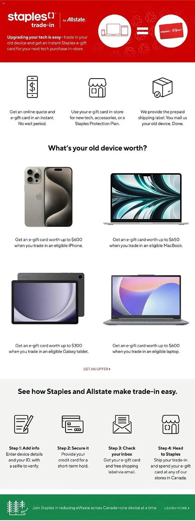 Staples flyer from August 1 to August 8 2025 - flyer page 7