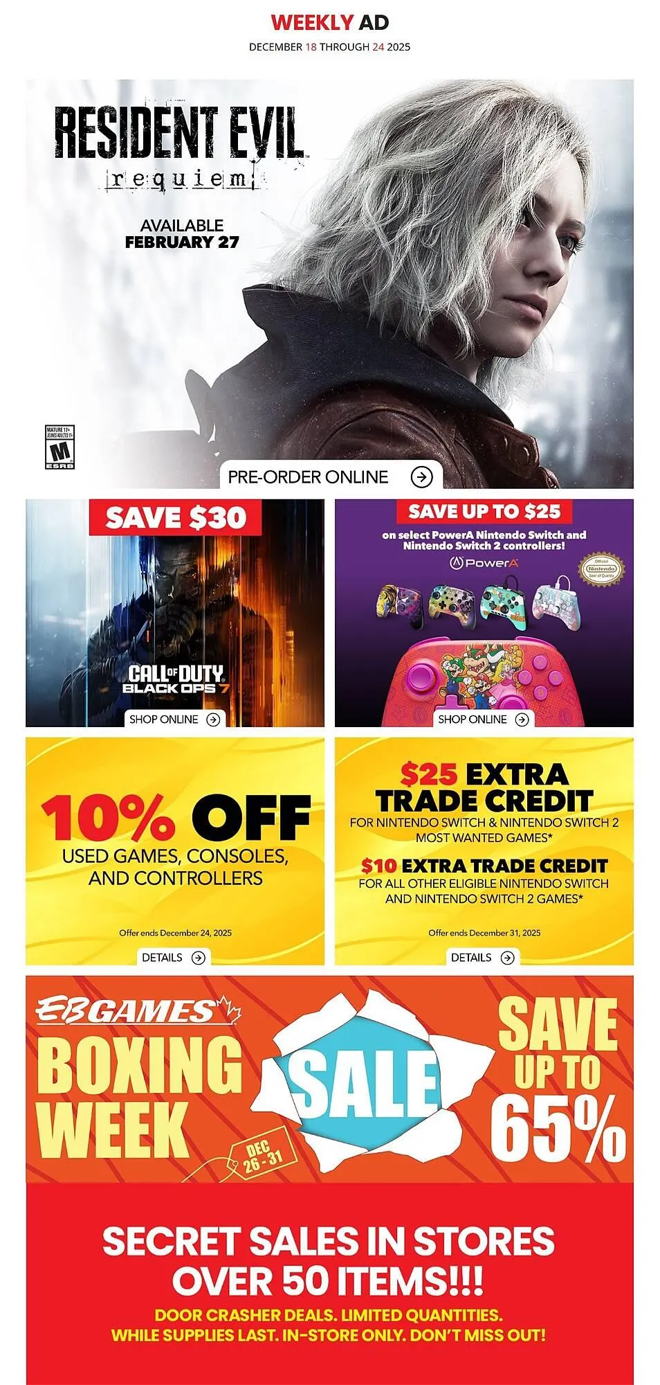 EB Games flyer - 1