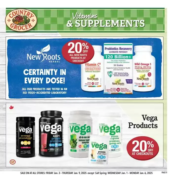 Offers for bargain hunters from January 1 to January 8 2025 - flyer page 9