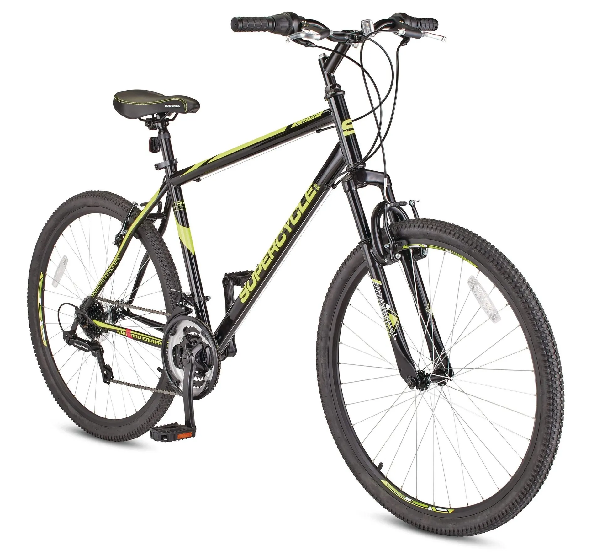 Supercycle Comp Hardtail Mountain Bike, 27.5-in Wheel, Black/Yellow