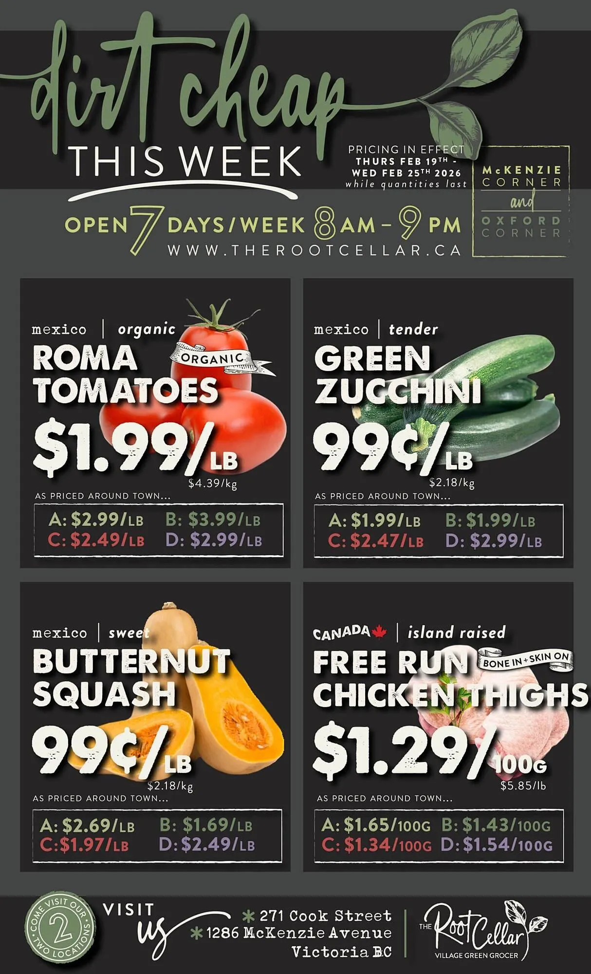 The Root Cellar flyer from February 19 to February 25 2026 - flyer page 1