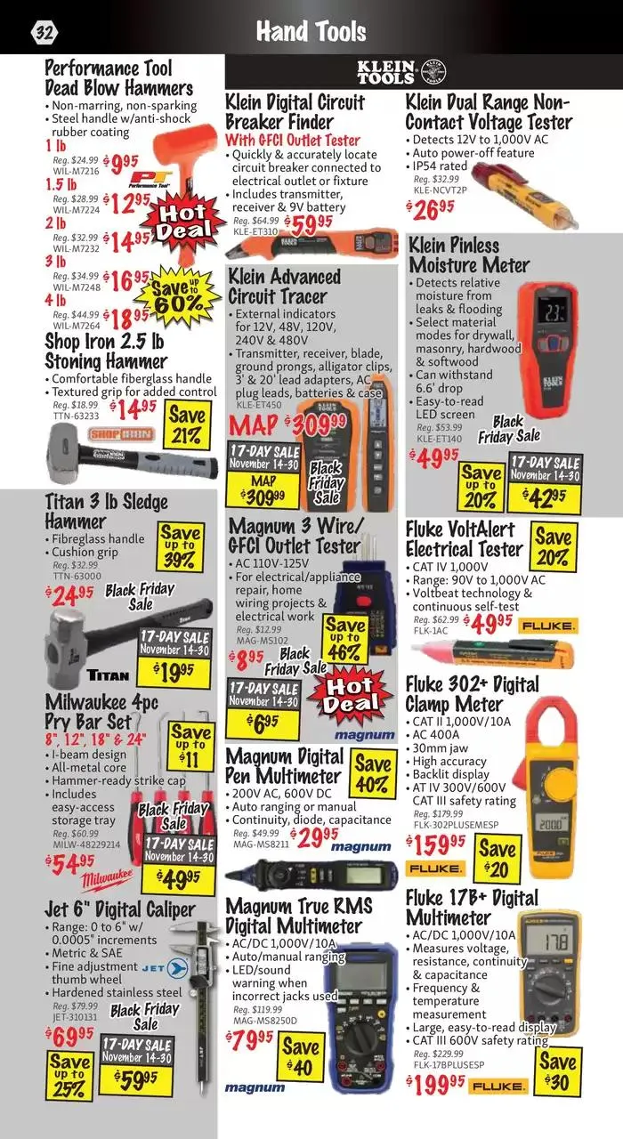 KMS Tools November 2024 Black Friday Sale from November 1 to November 15 2024 - flyer page 32