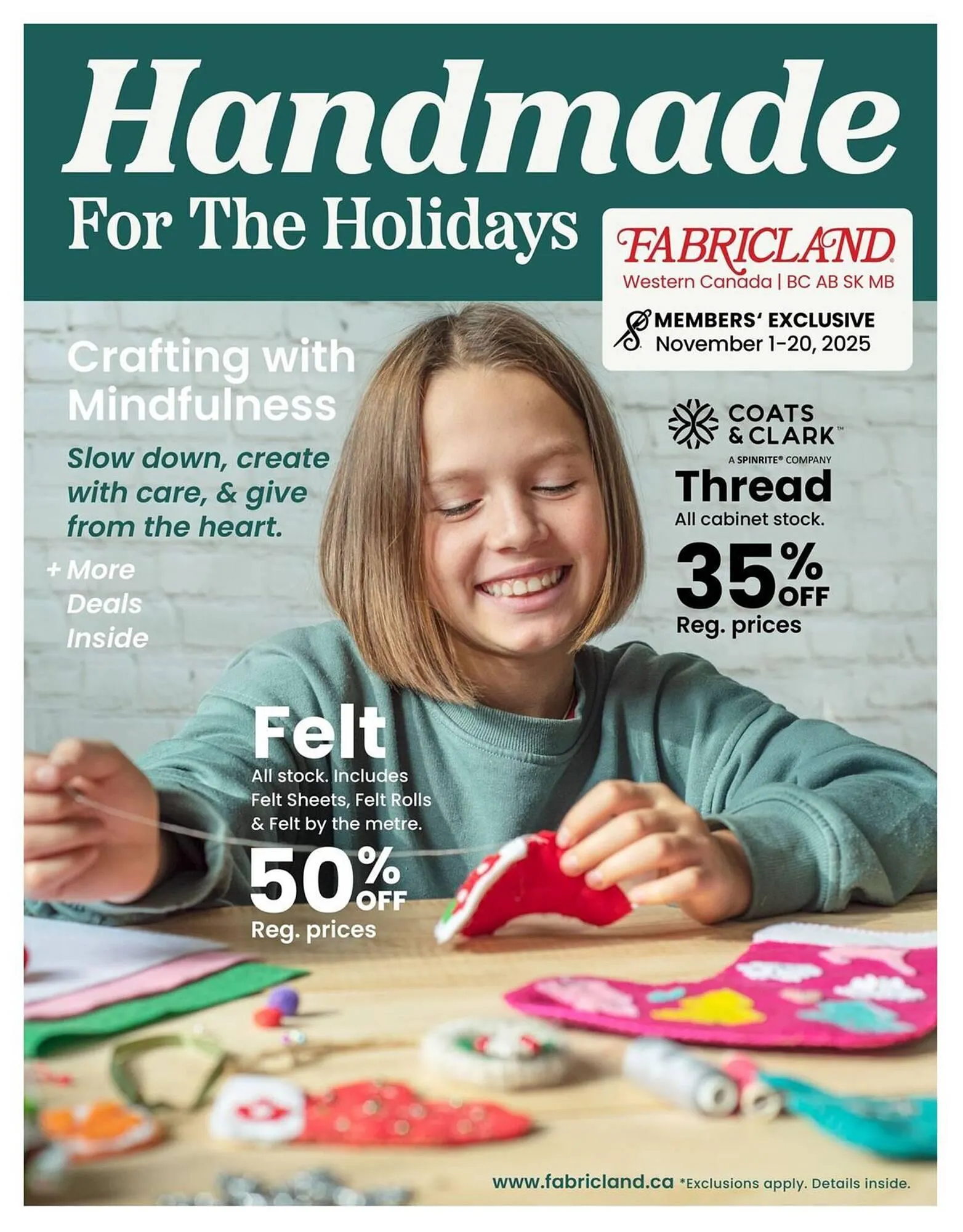 Fabricland flyer from November 1 to November 20 2025 - flyer page 1